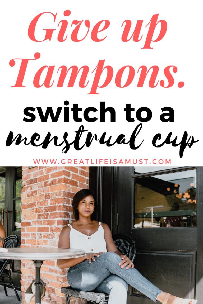 Image of a woman looking serious. blog visual for how to use a menstrual cup