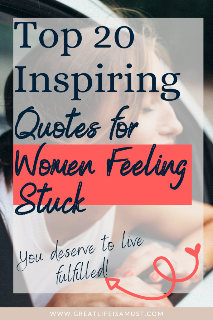 image cover for a blog post written by Stephani Shepherd that says Top 20 Inspiring Quotes of 2022 for Women who Feel Stuck