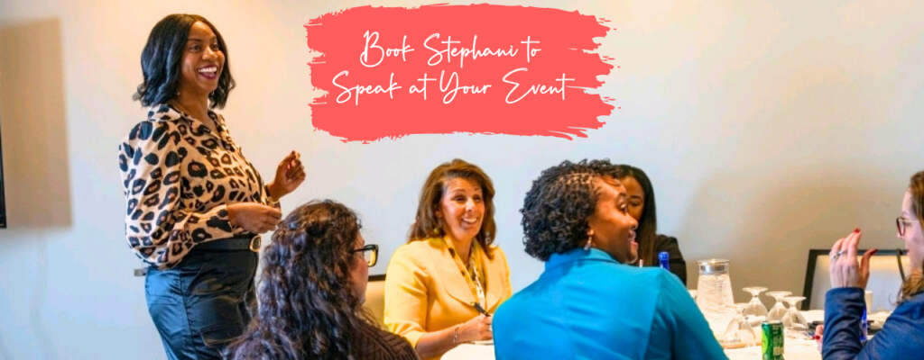 Book Stephani Shepherd as a speaker for women's events or speaker for mom's events. She is a dynamic speaker living in the Washington, DC area.